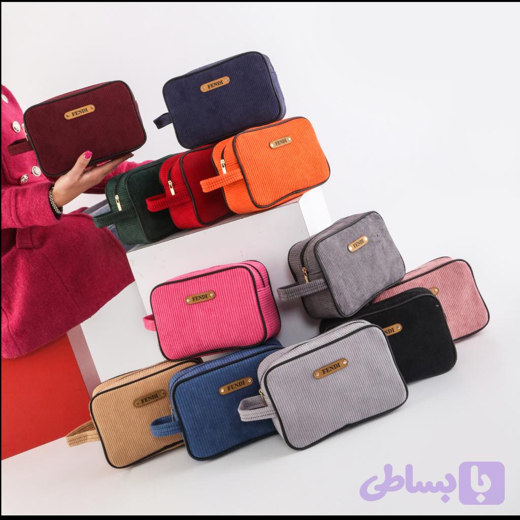 کیف آرایشی تک زیپ کبریتی — تصویر 1