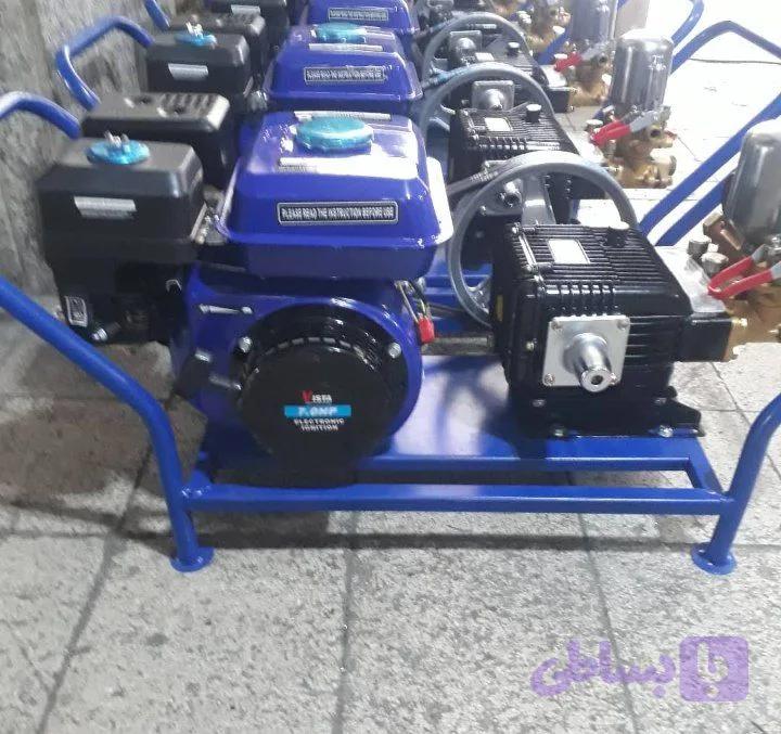 پک کامل سمپاش زمبه ای با موتور تک بنزینی ۷ اسب ویستا و پمپ 60 بار ویستا مدل v - 60همراه لانس 90 سانت و شیلنگ ۵۰ یاردی