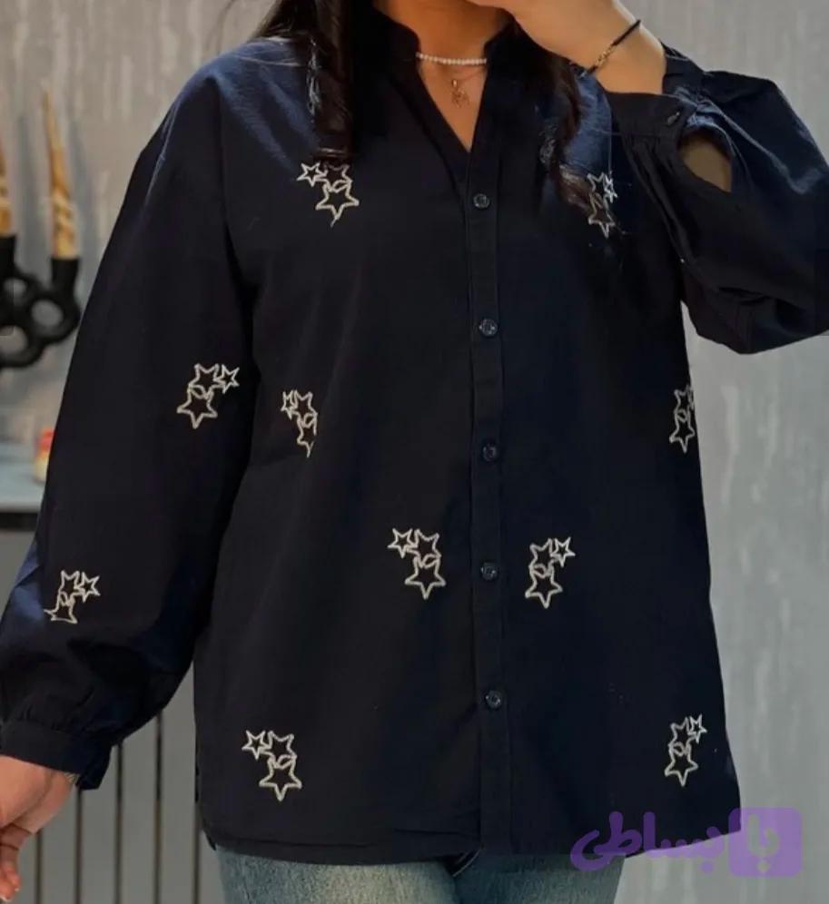 شومیز باکسی طرح سه ستاره