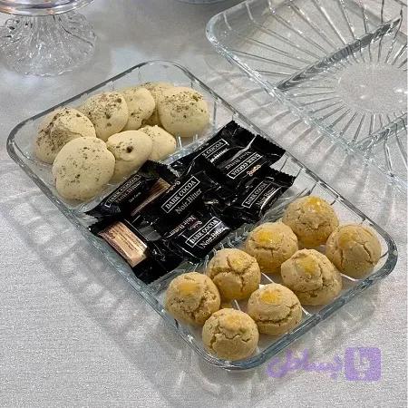 اردوخوری بلور پاشاباغچه مدل 3 خانه کد elegant-54983 — تصویر 1