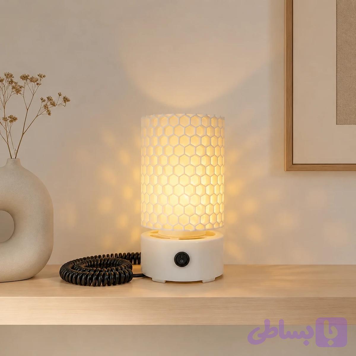 آباژور رومیزی استوانه مدل کندو