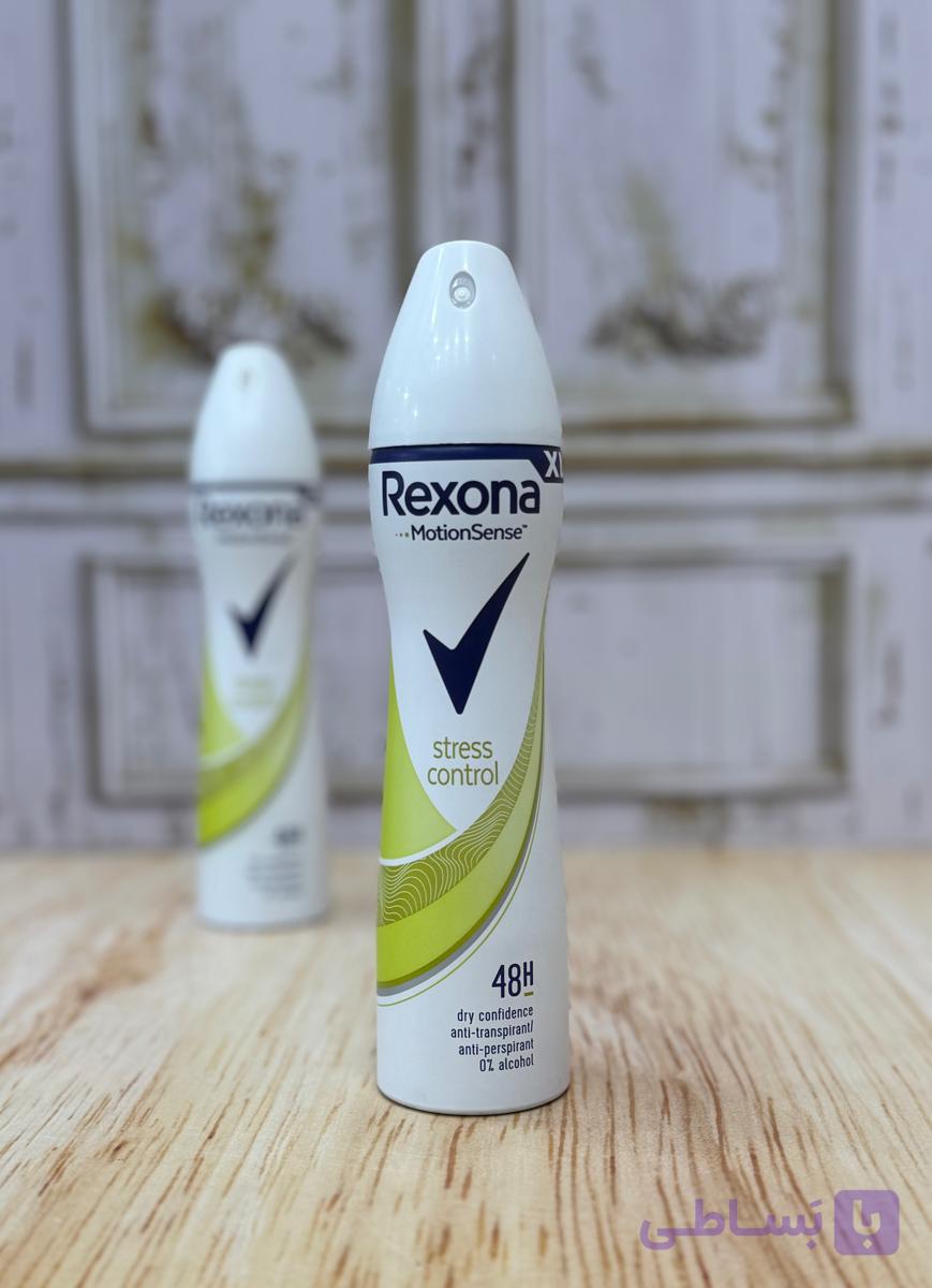 اسپری بدن زنانه رایحه stress control برند Rexona