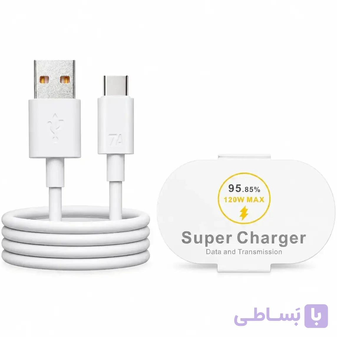 کابل شارژ 120 وات 7 آمپر تایپ c — تصویر 1