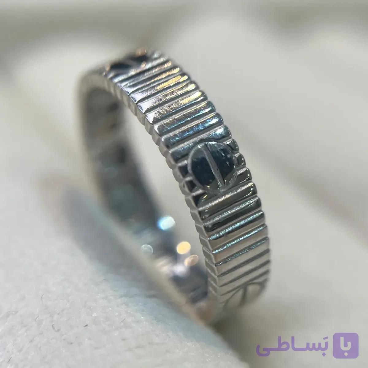 انگشتر طلا 18 عیار مینیمال تیفانی تراش وزن 1.440 گرم اجرت ساخت ۹ درصد کد GD01 000132