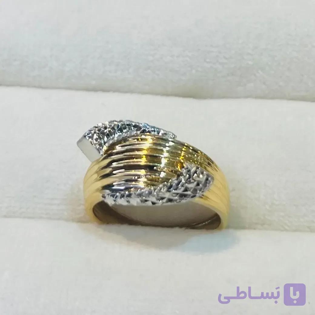 انگشتر طلا 18 عیار نمادار آینه تراش وزن 3.940 گرم اجرت ساخت ۹ درصد کد GD01 000182
