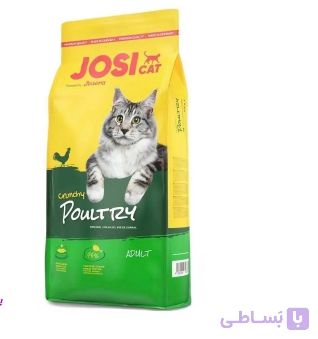 غذا خشک جوسی کت با طعم مرغ وزن ۱۸ کیلوگرم