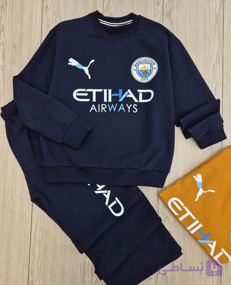 ست بلوز دورس و شلوار بگ MANCHESTER CITY (سایز 60 65) — تصویر 1