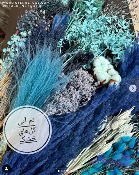 پک آبی گلهای خشک — تصویر 1