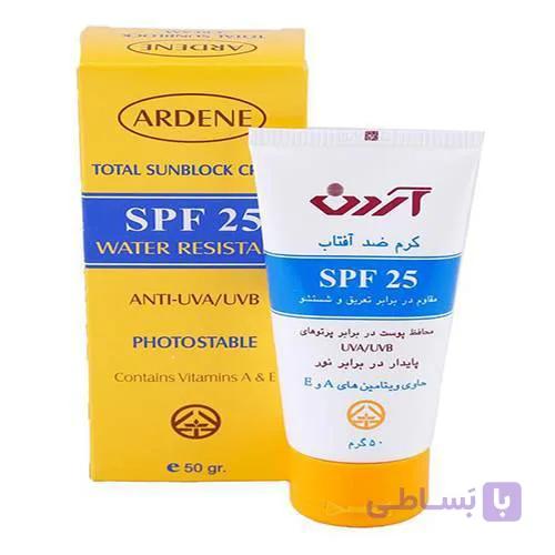 کرم ضد آفتاب SPF25 آردن