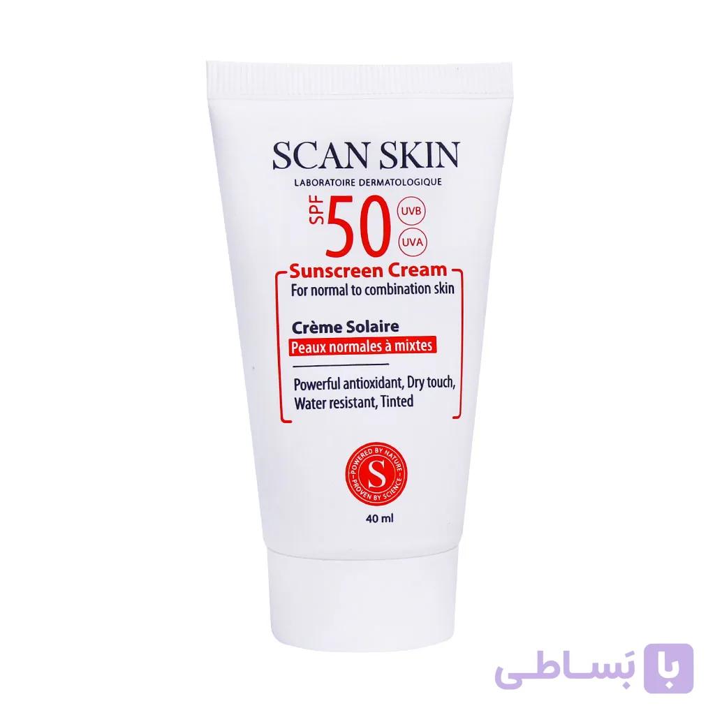 اسکن اسکین ضدآفتاب پوست خشک بی رنگ