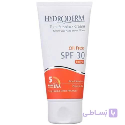 کرم ضد آفتاب SPF30 رنگی فاقد چربی هیدرودرم