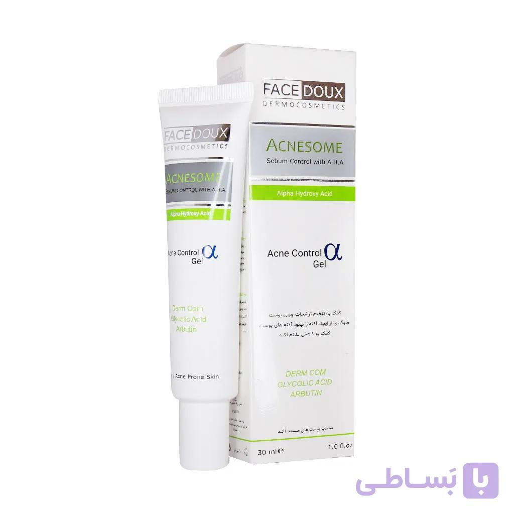 ژل کنترل کننده چربی حاوی AHA آکنه زوم فیس دوکس 30 میلی لیتر