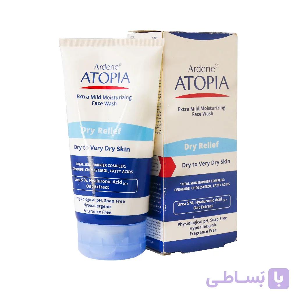 لوسیون شوینده و مرطوب کننده بسیار ملایم صورت درای ریلیف آردن