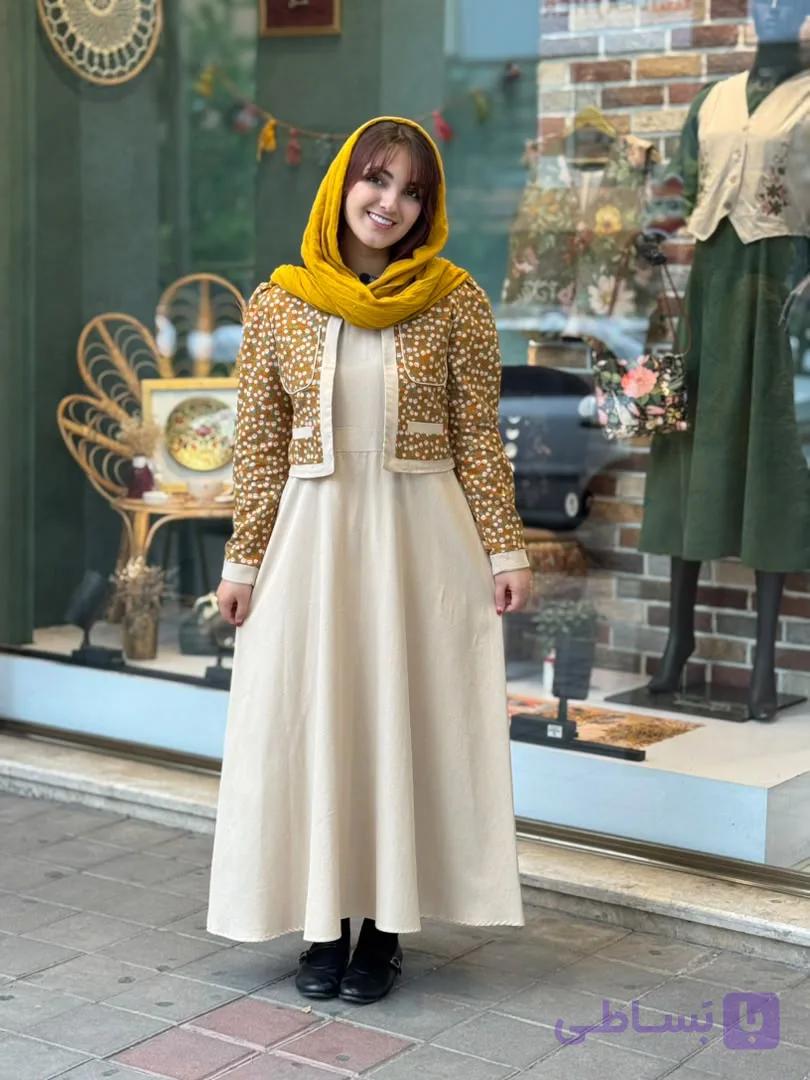ست پنبه کرم آجری(نارنجی) — تصویر 1