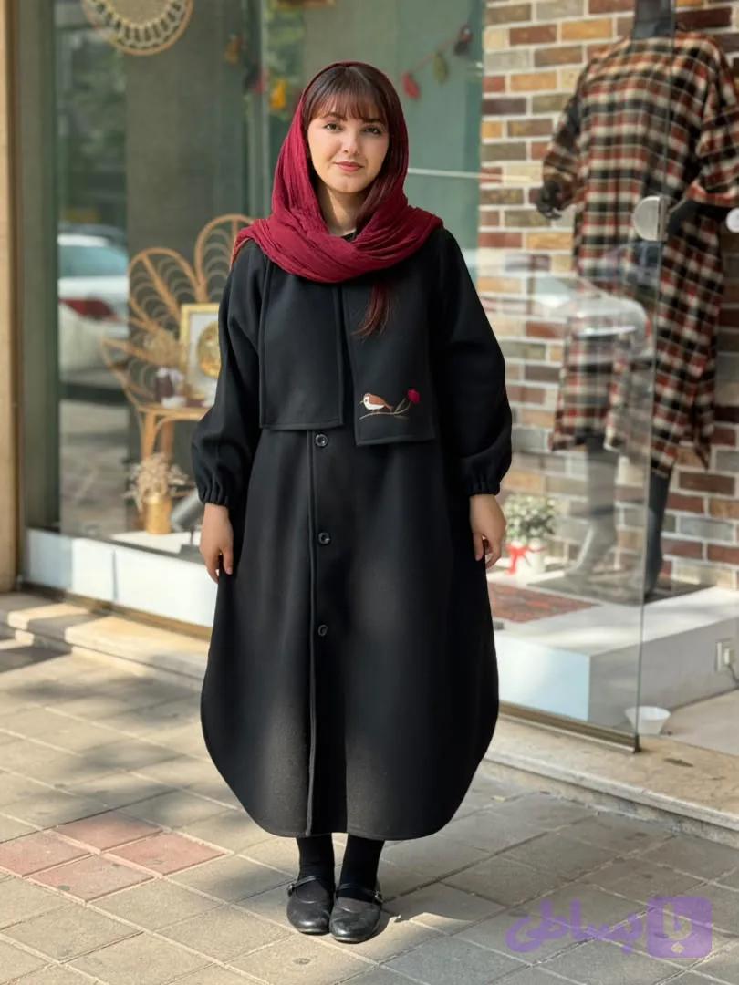 پالتو شالی روناک مشکی — تصویر 1