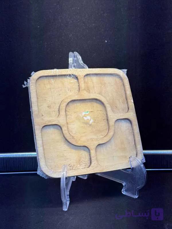 اردوخوری جنس چوبی مدل پنج خانه مربعی