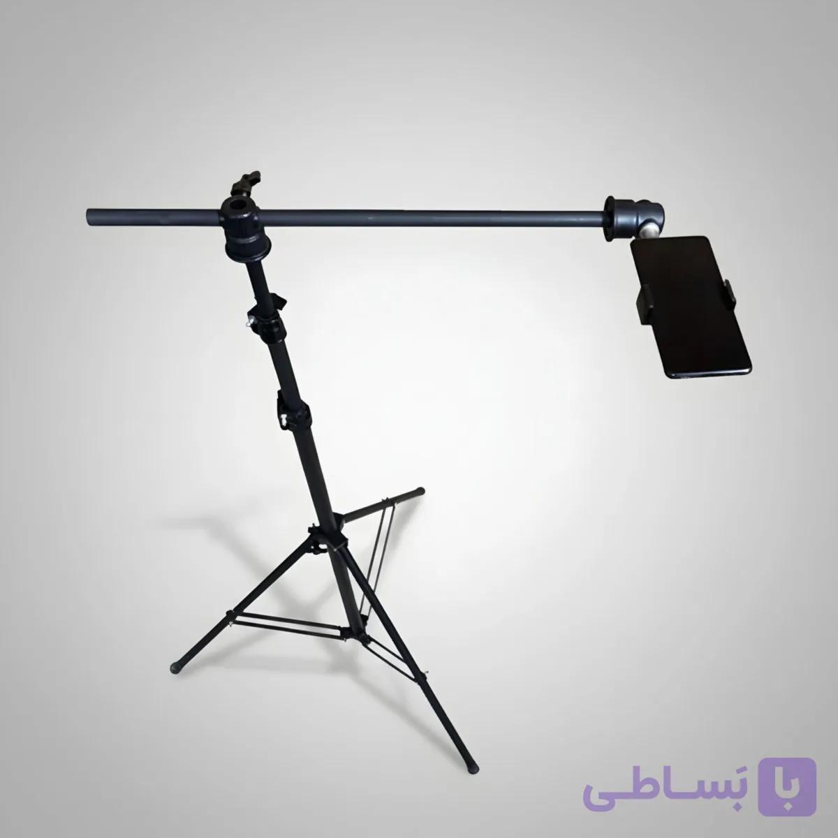 سه پایه T بدنه فلز نگهدارنده گوشی+ هولدر موبایل+ مدل 804T — تصویر 1