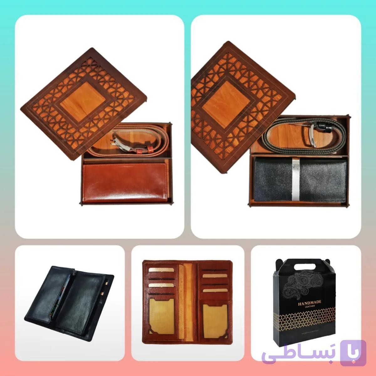 ست هدیه چرم مردانه کیف و کمربندچرم طبیعی مردانه مدل برزو | تولیدی چرم کوروش | فروش عمده | ست مدیریتی چرمی لوکس عمده