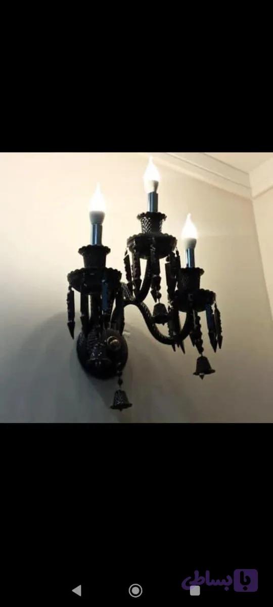 دیوارکوب کریستالی باکارا ۲شعله رنگی