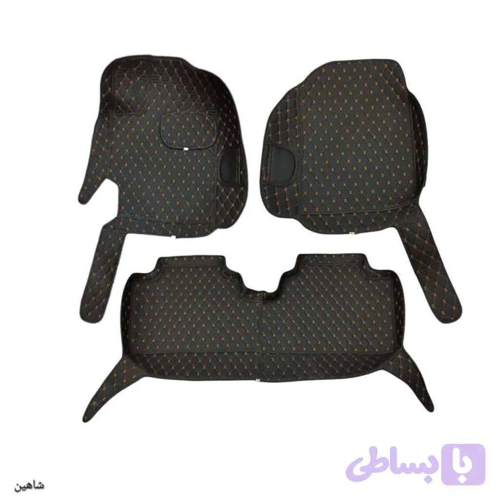 کفپوش چرم 6 بعدی گلدوزی شده شاهین