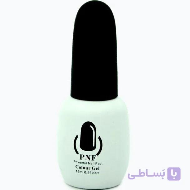 لاک ژل مشکی ساده PNF (پی ان اف )مدل Classic Black - حجم 15 میل - پوشش دهی بالا و براق