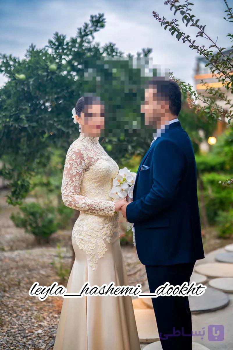 پیراهن مجلسی کرم نخودی کد۰۸