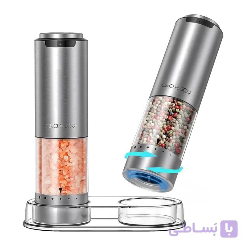 ست فلفل ساب و نمک ساب برقی شارژی مدل CIRCLE JOY CJ-EG10 — تصویر 1