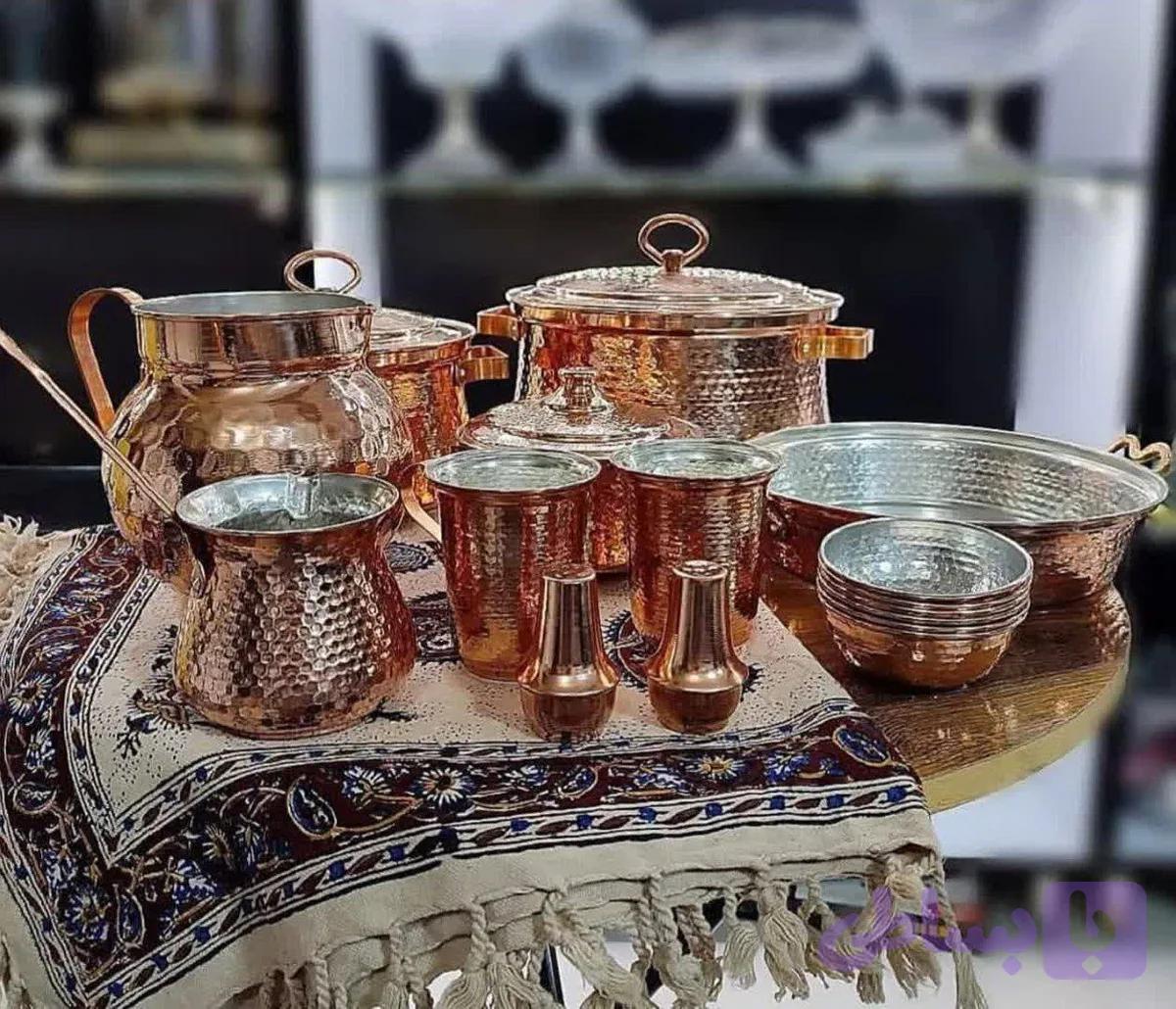 سرویس قابلمه مس 20 پارچه