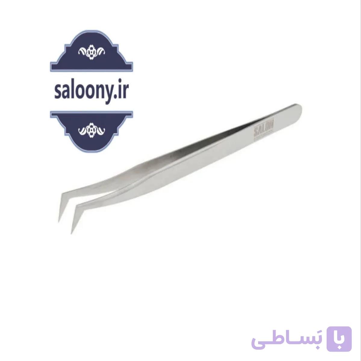 پنس مژه ۹۰ درجه اکسلنت برای اکستنشن کاشت مژه - فروشگاه آرایشی سالنی