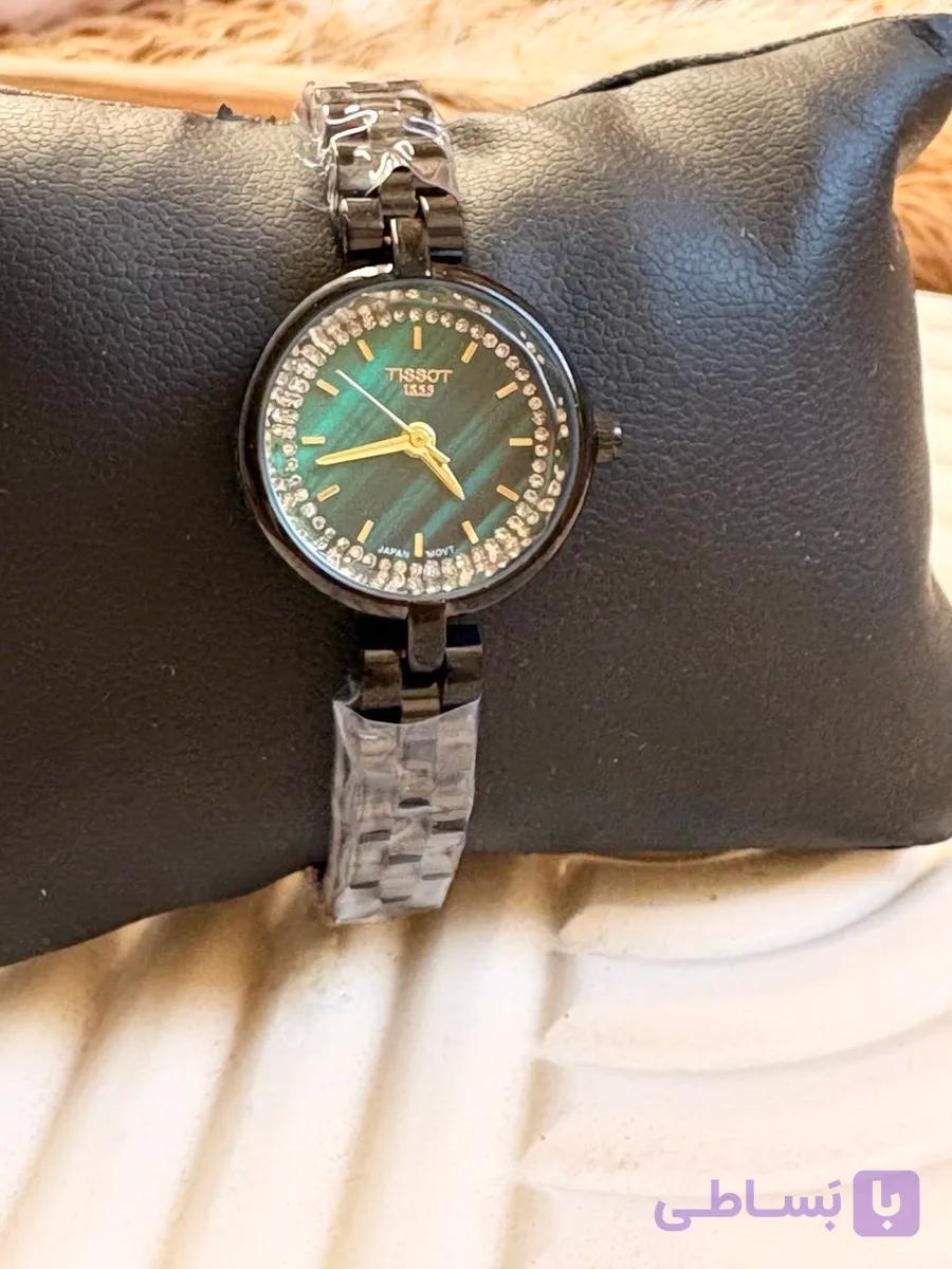 ساعت مچی زنانه تیسوت-TISSOT- ظریف و صفحه سبز