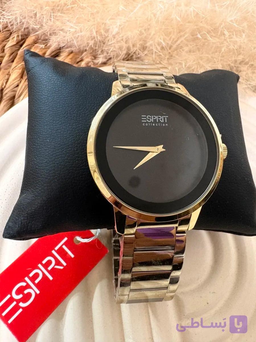 ساعت مچی مردانه اسپریت بند استیل رزگلد مشکی مدل 5053G