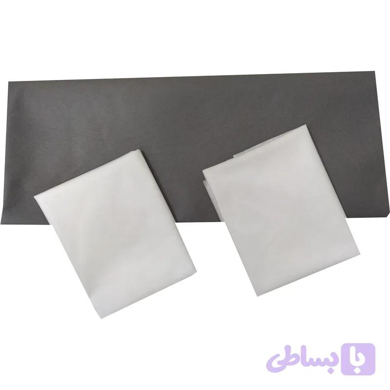 سرویس ملحفه یکبار مصرف مدل D160200gray دو نفره سه تکه
