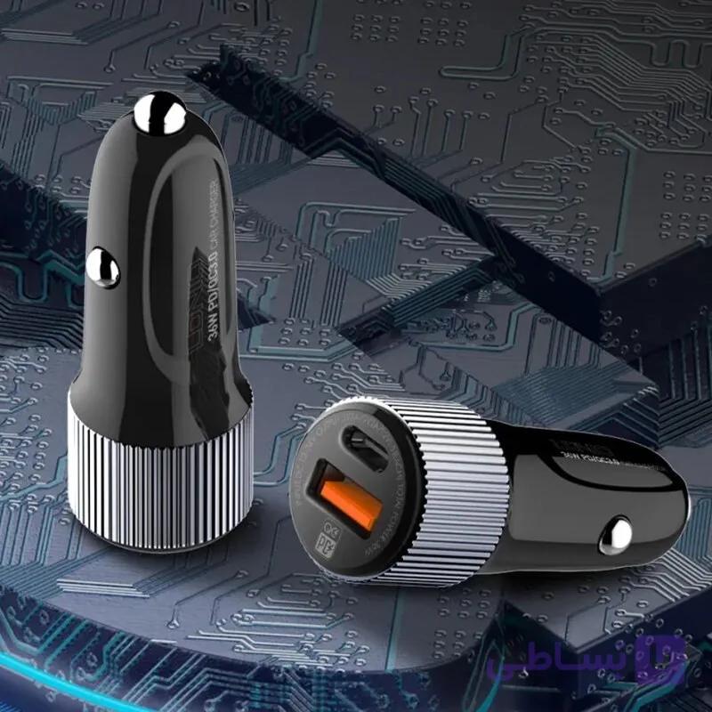 شارژر فندکی الدینیو مدل C510Q توان ۳۶ وات