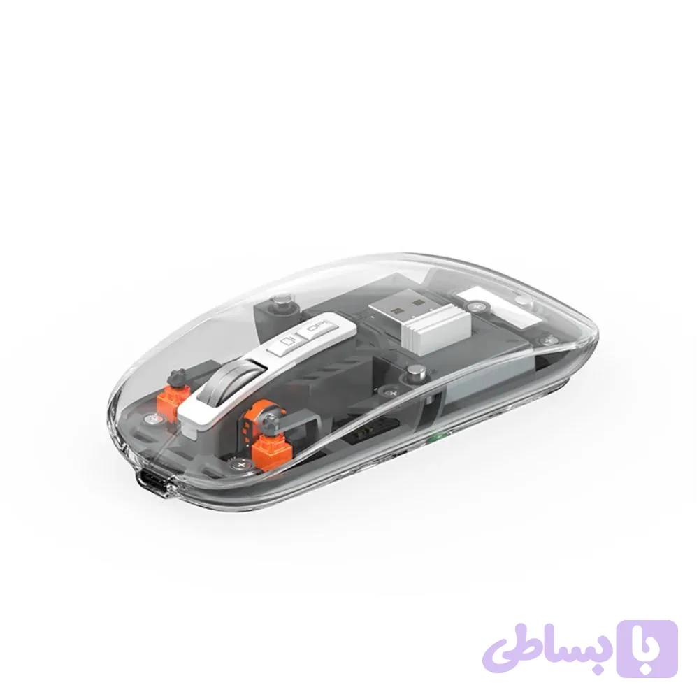 موس گیمینگ دو حالته طرح شفاف ویوو WM105 — تصویر 1