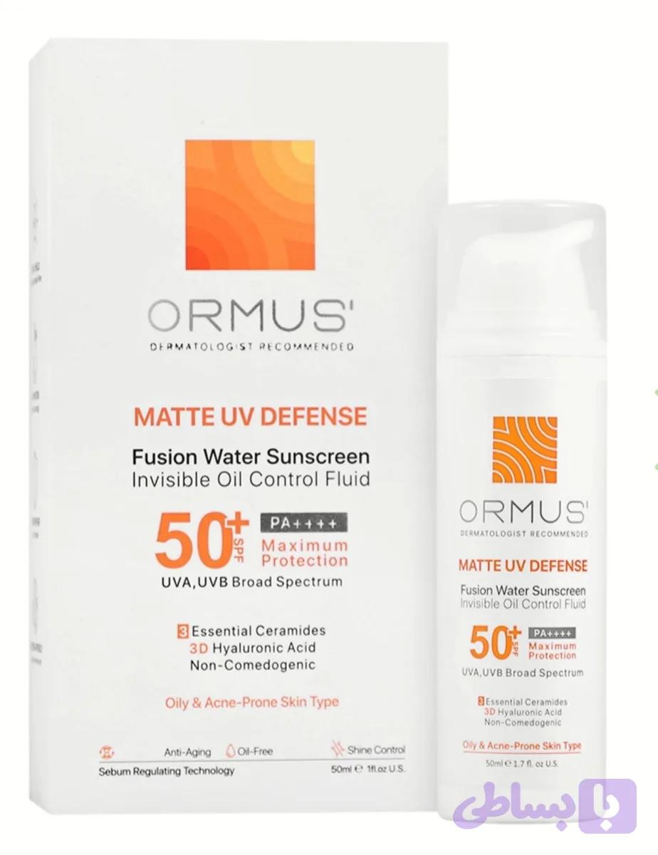 ضدآفتاب پوست چرب فلوئیدی مات SPF50 اورموس