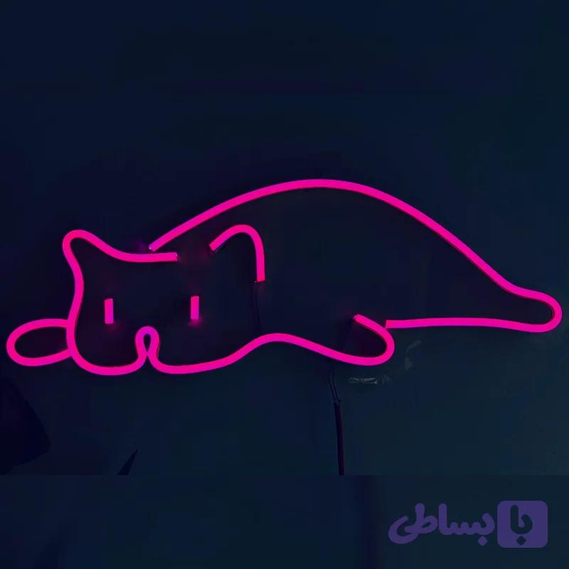 تابلو نئون طرح گربه