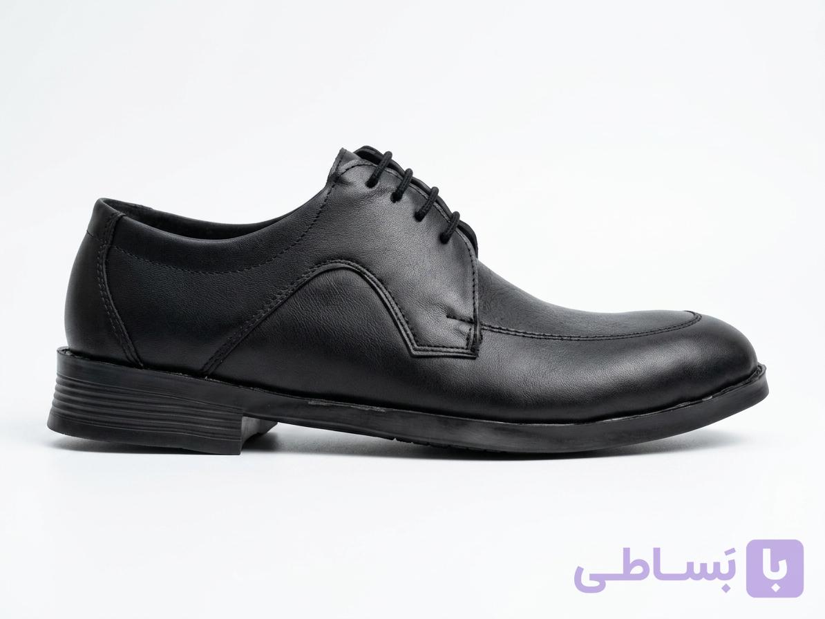 کفش مجلسی مردانه چرم صنعتی مدل بندی کد ۲۰۰