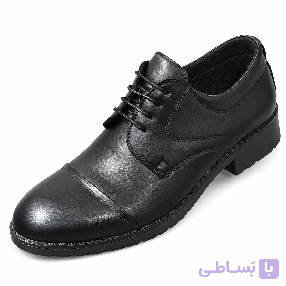 کفش مجلسی مردانه چرم صنعتی مدل بندی کد ۱۰۷