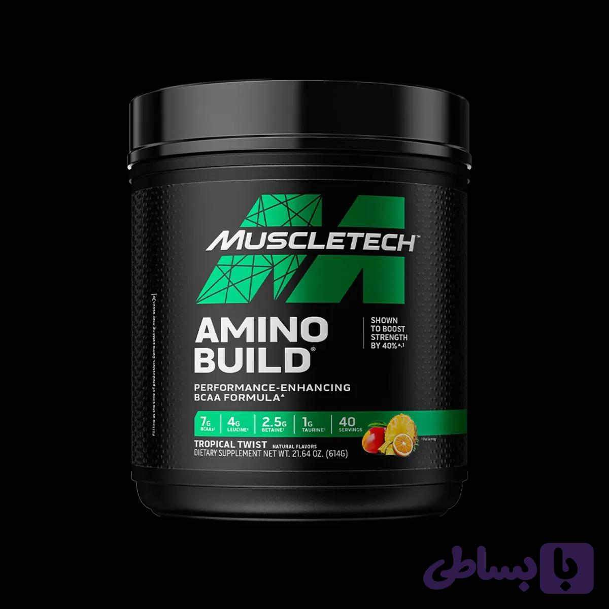 آمینوبیلد ماسل‌تک ۶۱۴ گرم ۴۰ وعده | MuscleTech Amino Build