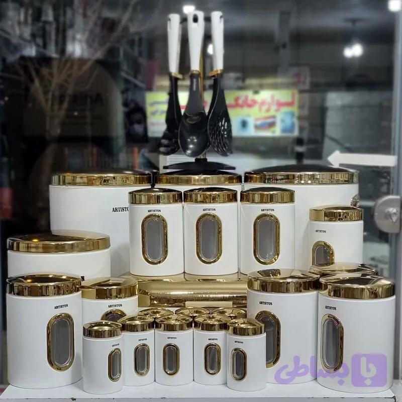 سرویس آشپزخانه 29پارچه آرتیستون سفید درب طلایی