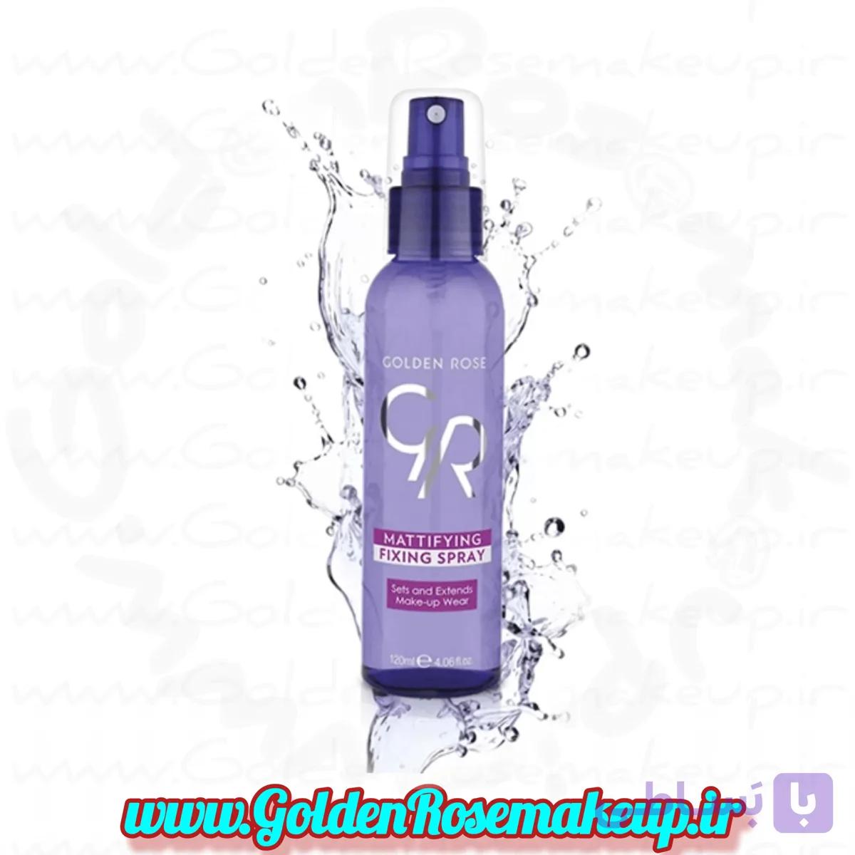 محلول اسپری فیکساتور تثبیت‌کننده آرایش صورت گلدن رز مدل Fresh حجم 120 میلی لیتر