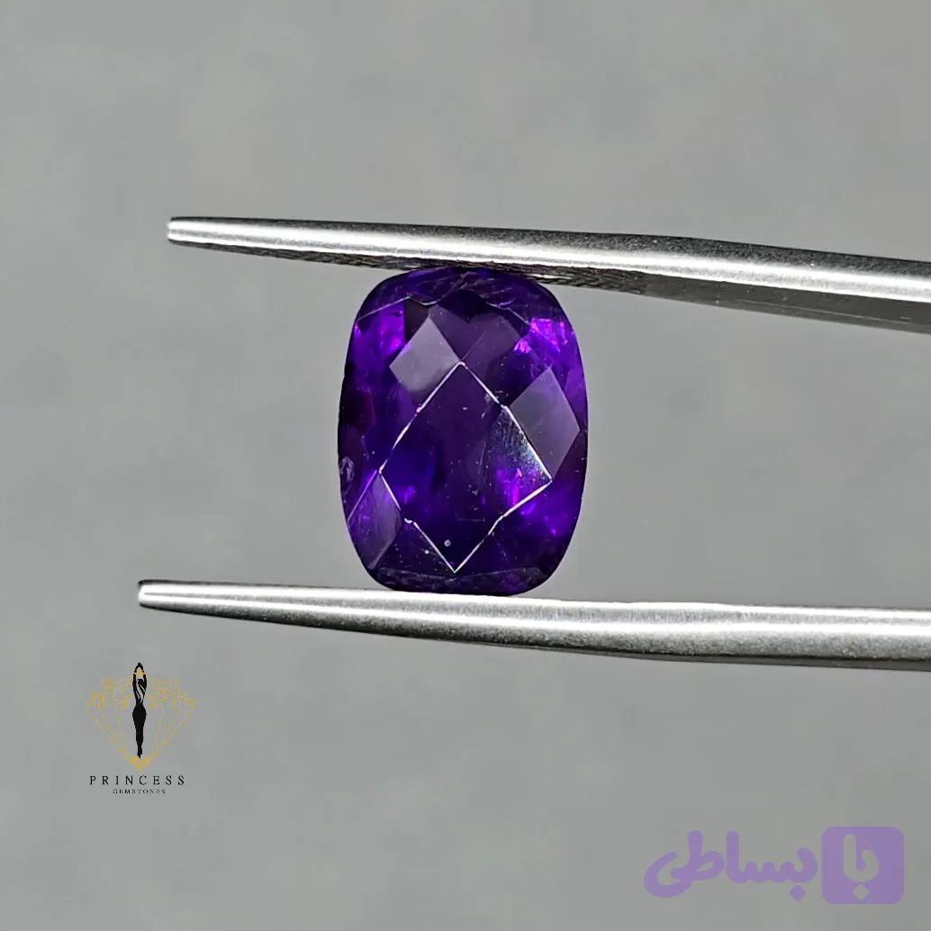 آمتیست طبیعی پررنگ 3/99 قیراط — تصویر 1