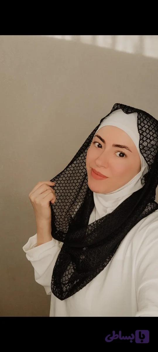 شال رینگی جنس تور درجه یک طرح لوزی