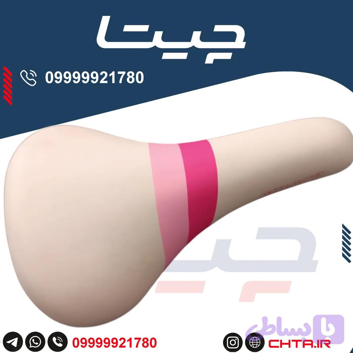 زین دوچرخه MILANO ویژه بانوان – طراحی زیبا، رویه چرم مصنوعی، وزن ۴۶۰ گرم — تصویر 1