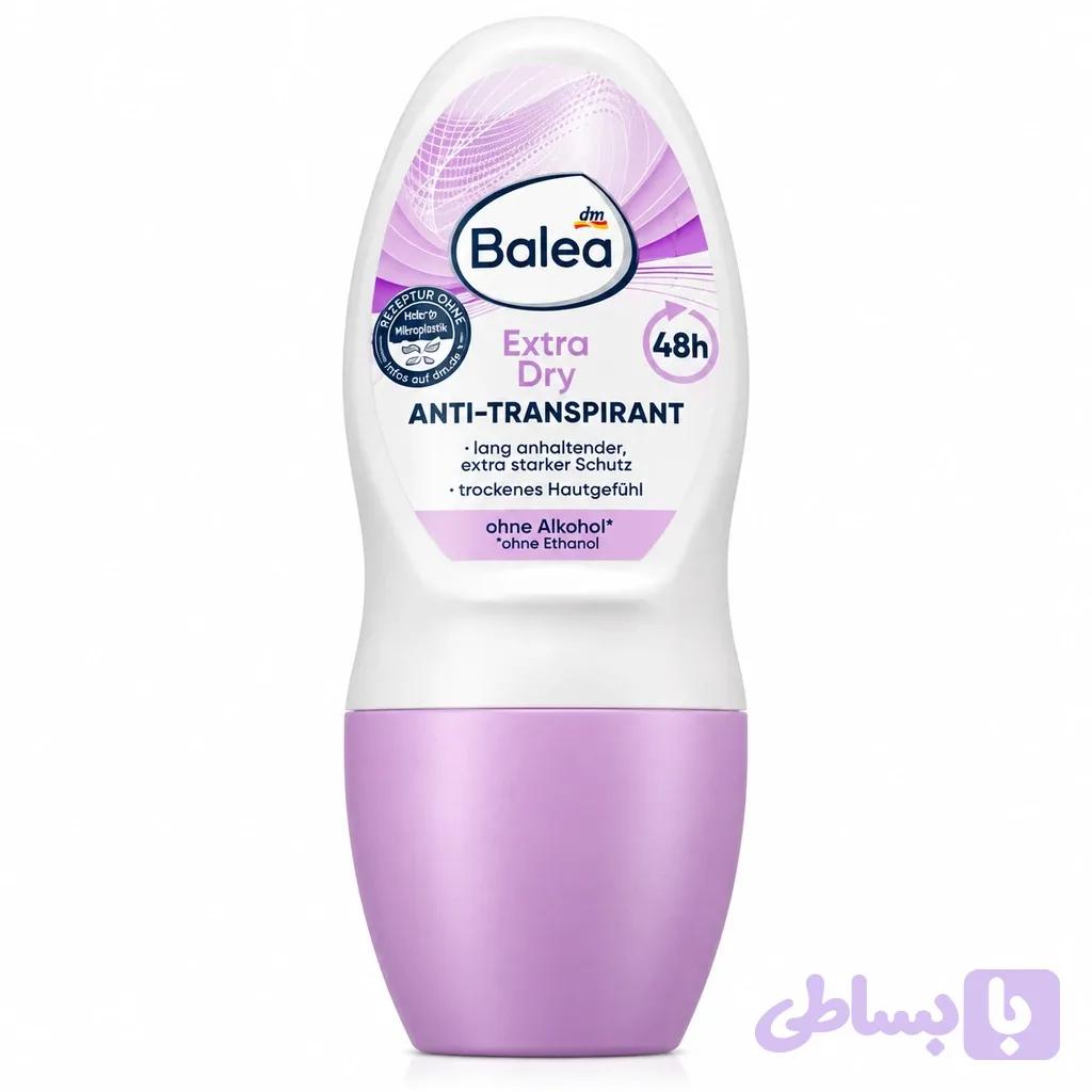 مام رول ضد تعریق زنانه Balea مدل Extra Dry (ماندگاری ۴۸ ساعته) – ۵۰ میلی‌لیتر