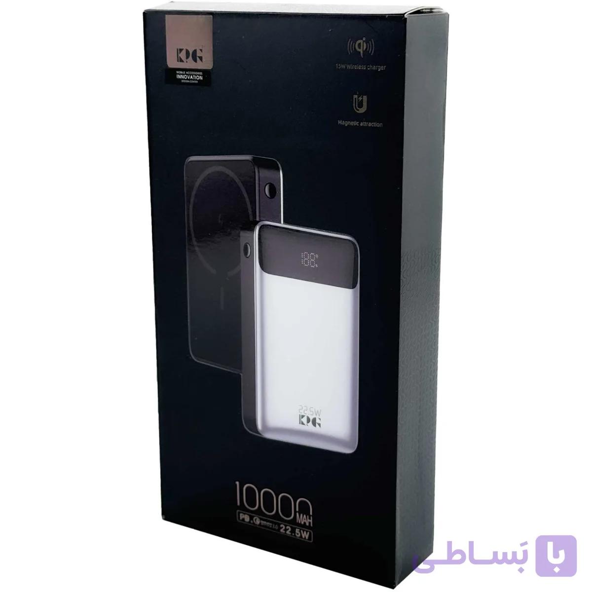 پاور بانک وایرلس 10000 KPGسوپرفست 22.5w مدل WPG-108