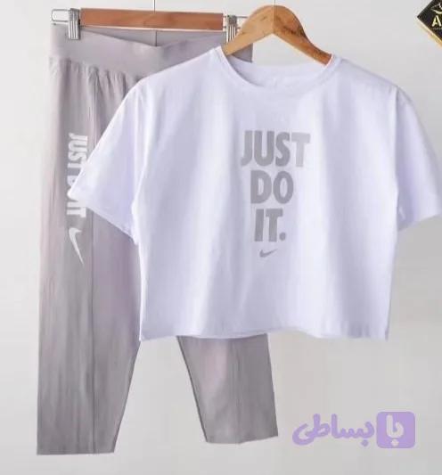 کراپ شلوارک دخترونه مدل just do it تنفس پذیر و راحت
