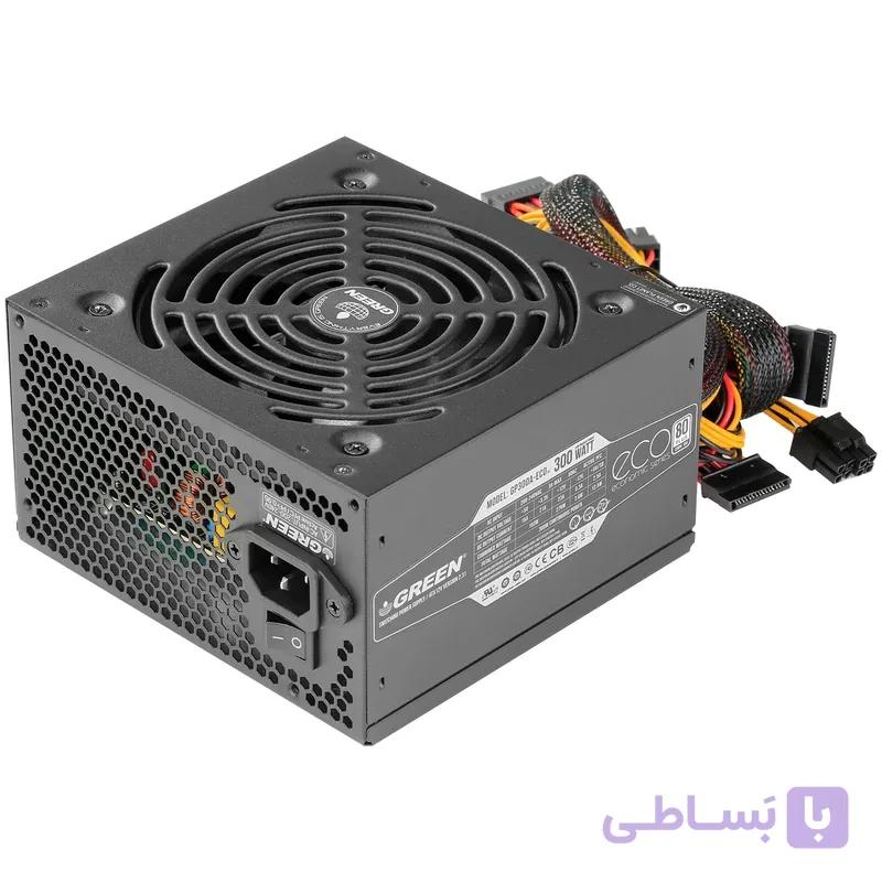 منبع تغذیه ۳۰۰ وات گرین مدل GREEN GP300A-ECO اپن باکس — تصویر 1