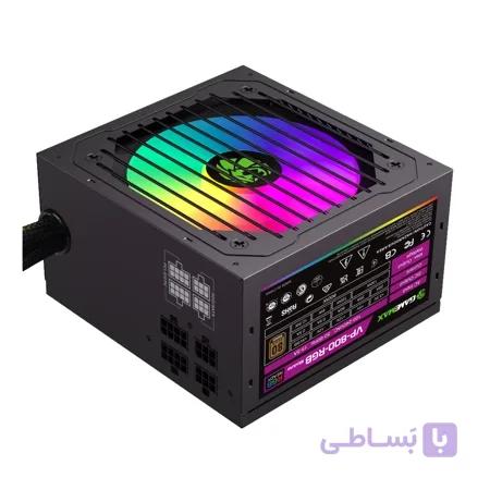 منبع تغذیه ۸۰۰ وات گیم‌مکس مدل GameMax VP-800-RGB Modular استوک — تصویر 1