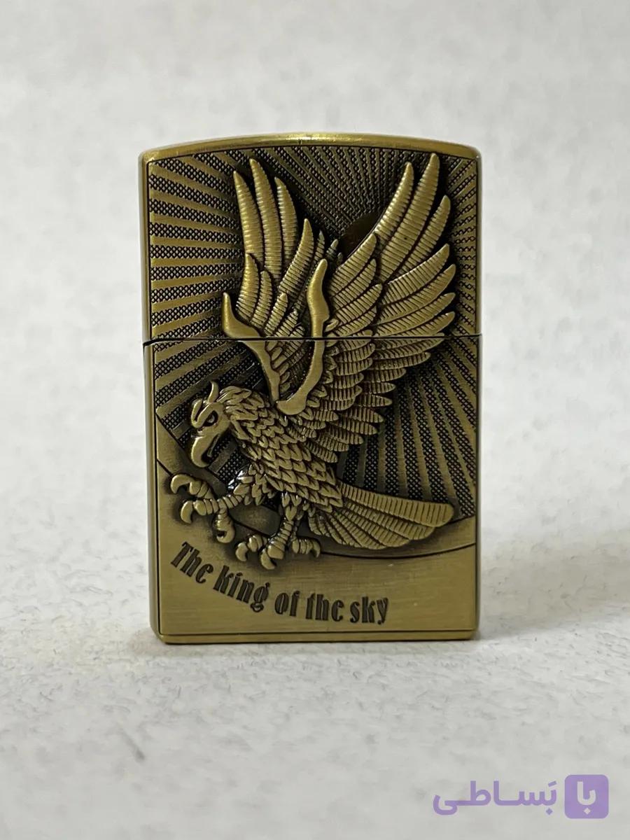 فندک گازی طرح زیپو لایتر (LIGHTER) طرح عقاب پادشاه آسمان در دو رنگ | فروشگاه بارزار